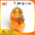 Orange Color Funny Dragon Animal Shaped Gift Candle